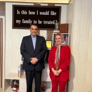 دیدار و گفتگوی جناب دکتر زاده باقری با خانم دکتر وفایی ریاست نظام پزشکی استان فارس